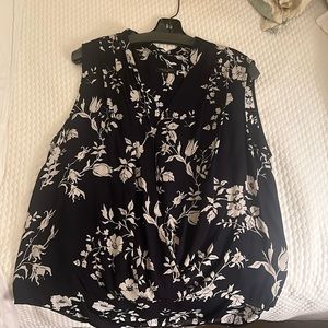 Rag and bone navy and white size large/6 blouse